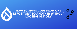 How to Move Code from One repository to Another without loosing history